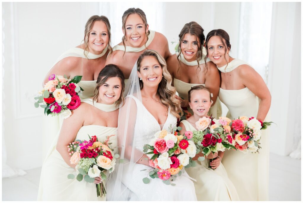 bridesmaids photos at Wildberry Farm wedding