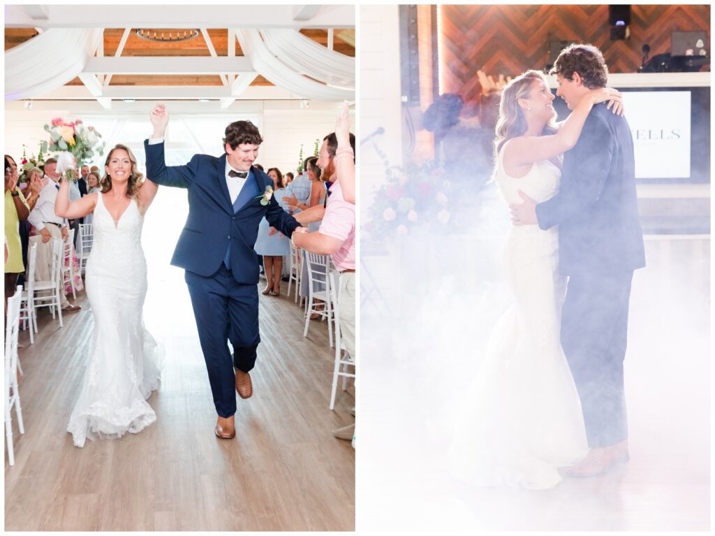 wedding reception details at Wildberry Farm