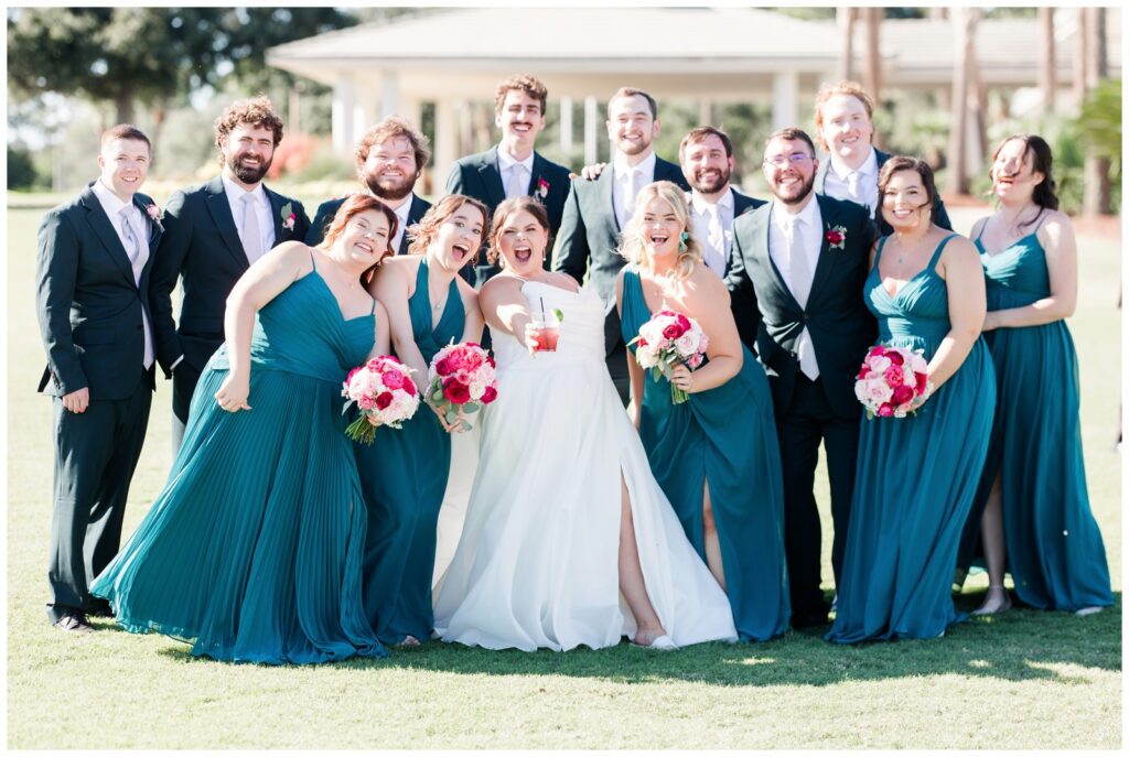 fun wedding party photos at Myrtle Beach wedding